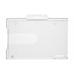 Badge Buddy Clear Enclosed ID Card Holders - Horizontal (Pack of 100)