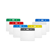 Clear Flexible Vinyl Wallet Coloured Top  (91mm x 65mm) (Pack of 100)