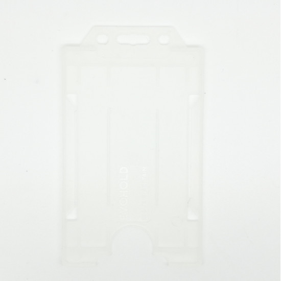 Evohold® Antimicrobial Single Sided ID Card Holders - Vertical (pack of 100)