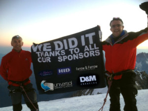 RUGBY PLAYERS CLIMB MONT BLANC!