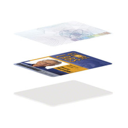 HID® FARGO® 82618 Overlaminate, Secure Orbit Design - 500 Prints